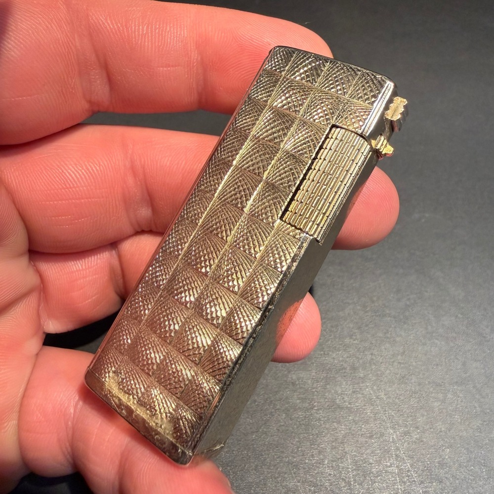 Vintage 70-80's B+D Korea Gold Tone Butane Lighter Flint Wheel Sparks Repair